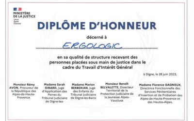 Ergologic diplômé par le Ministère de la Justice